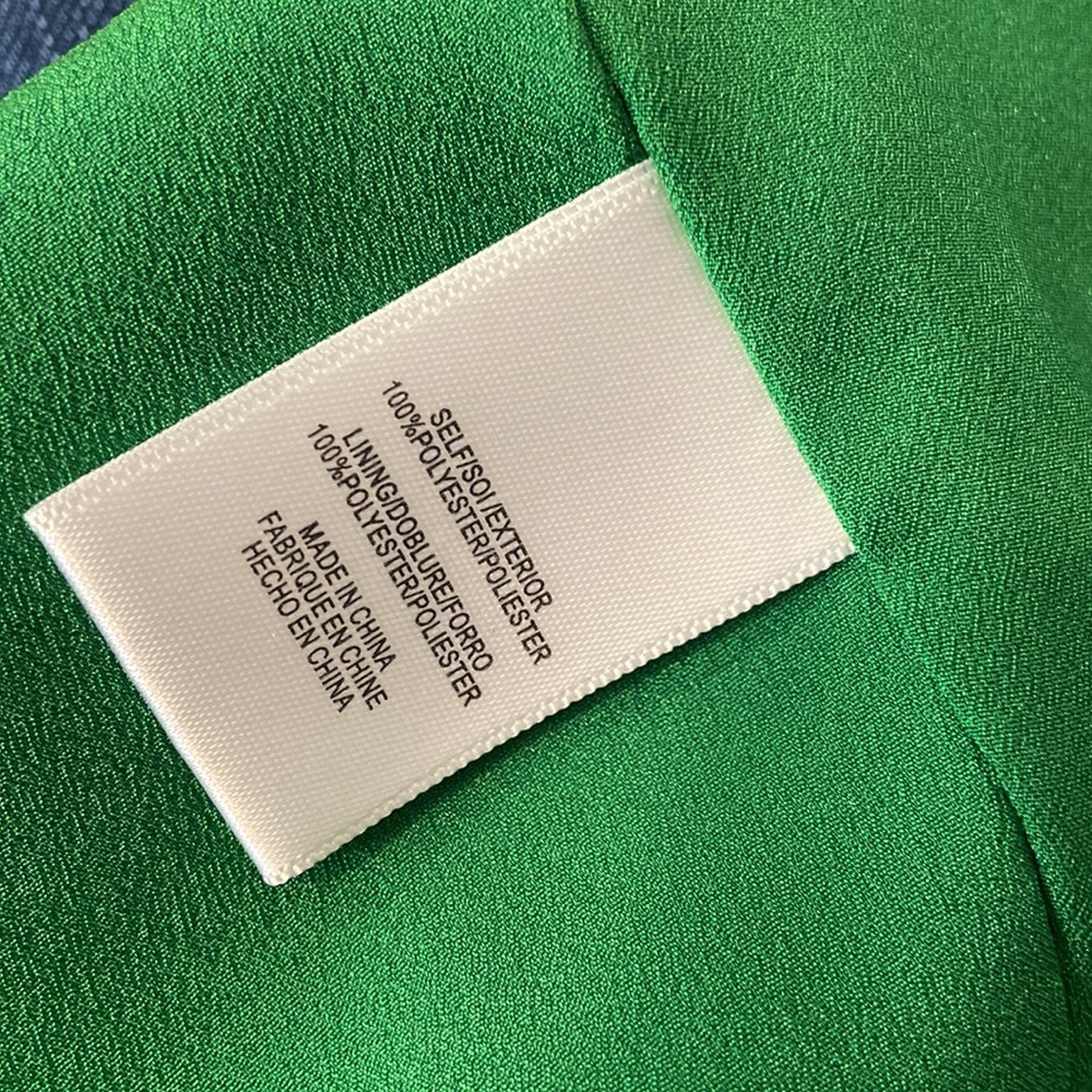 Wayf Green Floral Wraparound Dainty Ruffled Blouse - Picture 8 of 8